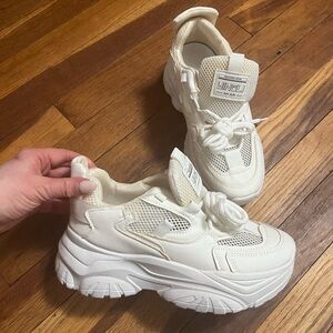 Chunky White Sneakers
